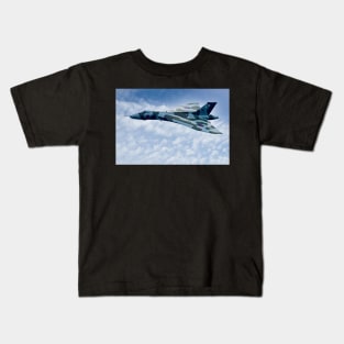 Avro Vulcan Bomber XH558 Above the Clouds Kids T-Shirt